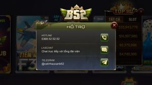 Hướng dẫn cách liên hệ Telegram B52 Club